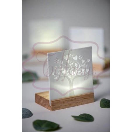 Porta tea-light in legno e...