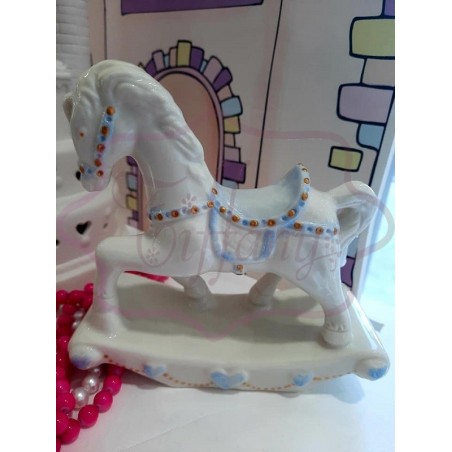 Cavallo a Dondolo celeste...