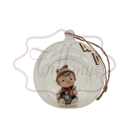 Pinocchio in sfera vetro...