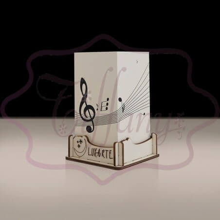 LUXARTE Lampada piccola note