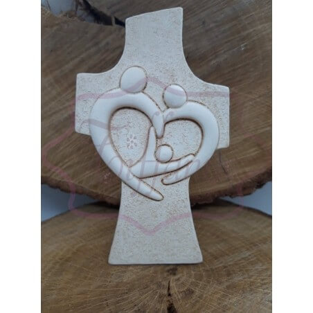 Croce effetto pietra Sacra...